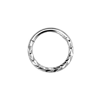 Flower Snake Heart Clicker Septum Piercing Jewelry CZ Zircon Daith Conch Σκουλαρίκι Bee Drop Nose Rings 316L Surgical Steel 16G