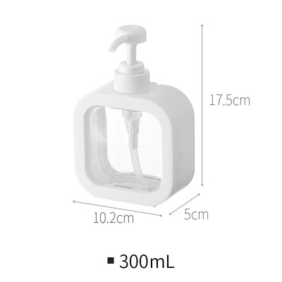 Dávkovač mydla do kúpeľne 300/500 ml, doplniteľný, držiak na sprchový gél a šampón, prenosný cestovný dávkovač, prázdna fľaša s pumpičkou do kúpeľa