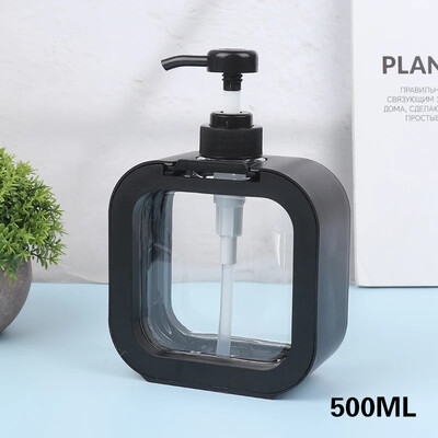 Dávkovač mydla do kúpeľne 300/500 ml, doplniteľný, držiak na sprchový gél a šampón, prenosný cestovný dávkovač, prázdna fľaša s pumpičkou do kúpeľa