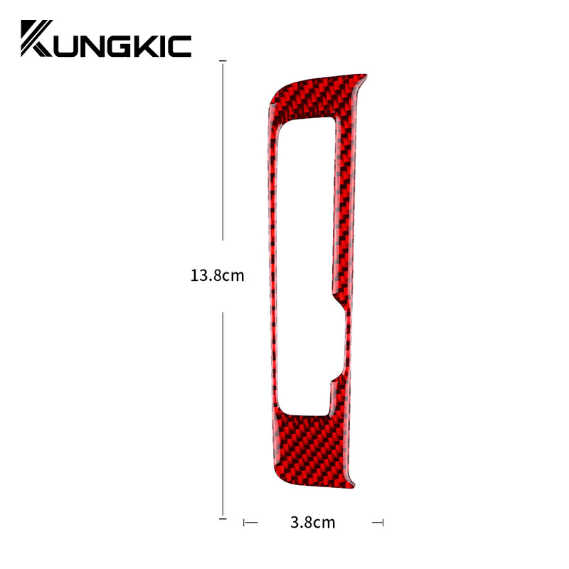 Tikras minkšto anglies pluošto lipdukas skirtas Audi A4 A5 Q5 2009 2010 2011 2012 2013 2014 2015 2016 Pavarų perjungimo skydelio vidaus priedai
