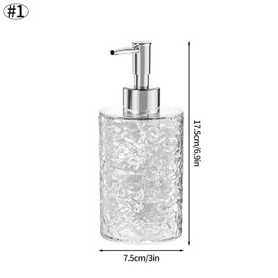 400ML plastový dávkovač mydla s pumpičkou, fľaša na dávkovanie mydla, ľahká luxusná priehľadná dezinfekcia rúk, šampón, mlieko, tekutá nádoba