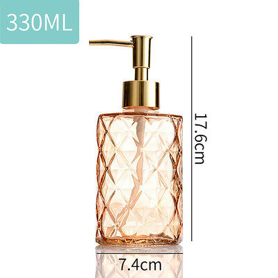Dávkovač mydla do kúpeľne 330 ml, prenosný sklenený cestovný tekutý dezinfekčný prostriedok na ruky, šampón, dávkovač mydla na telo, príslušenstvo