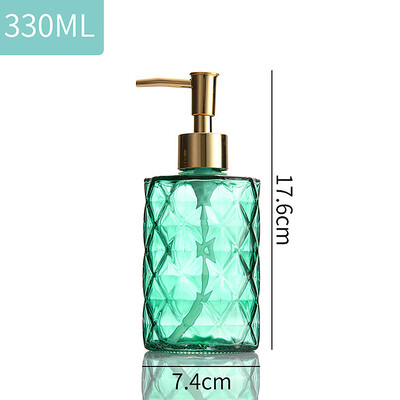 Dávkovač mydla do kúpeľne 330 ml, prenosný sklenený cestovný tekutý dezinfekčný prostriedok na ruky, šampón, dávkovač mydla na telo, príslušenstvo