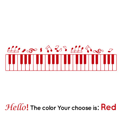 Besplatna dostava Piano Dekorativne naljepnice Vodootporni kućni dekor Dnevni boravak Spavaća soba Diy Pvc Dodaci za uređenje doma