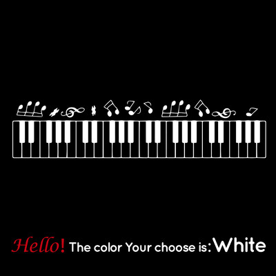 Besplatna dostava Piano Dekorativne naljepnice Vodootporni kućni dekor Dnevni boravak Spavaća soba Diy Pvc Dodaci za uređenje doma