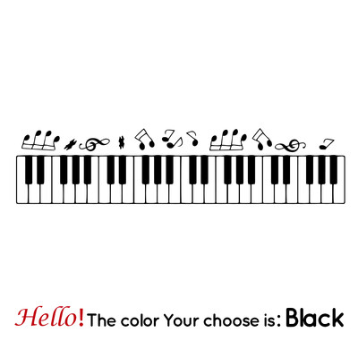 Besplatna dostava Piano Dekorativne naljepnice Vodootporni kućni dekor Dnevni boravak Spavaća soba Diy Pvc Dodaci za uređenje doma