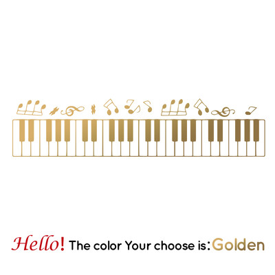 Besplatna dostava Piano Dekorativne naljepnice Vodootporni kućni dekor Dnevni boravak Spavaća soba Diy Pvc Dodaci za uređenje doma