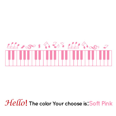 Besplatna dostava Piano Dekorativne naljepnice Vodootporni kućni dekor Dnevni boravak Spavaća soba Diy Pvc Dodaci za uređenje doma