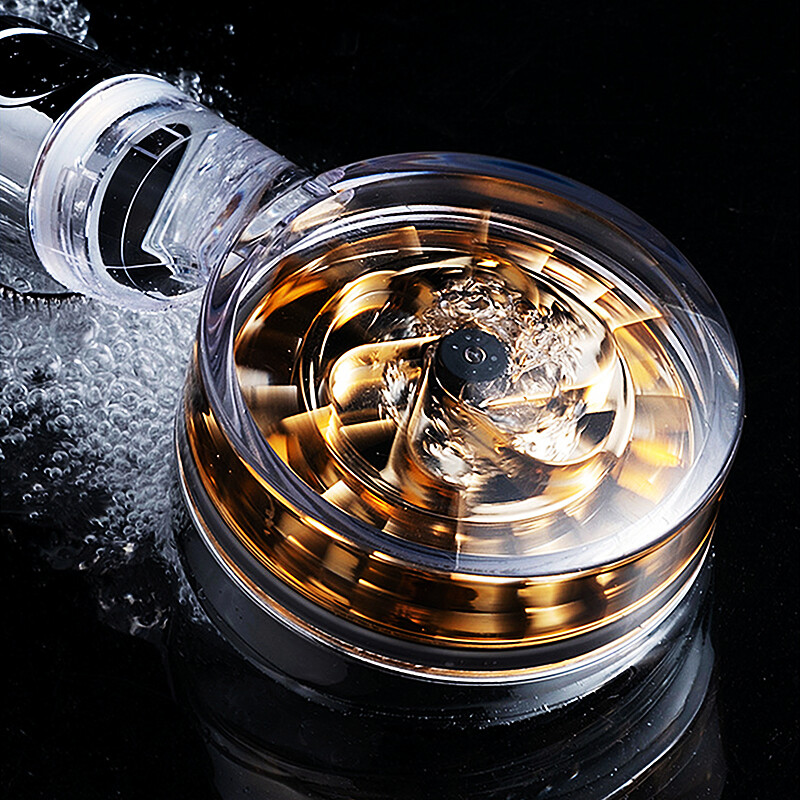 Υψηλή πίεση περιστροφής 360 μοιρών κεφαλή ντους Turbo ανεμιστήρας Σπρέι εξοικονόμησης νερού Ρυθμιζόμενα φίλτρα ντουζιέρας Αξεσουάρ μπάνιου