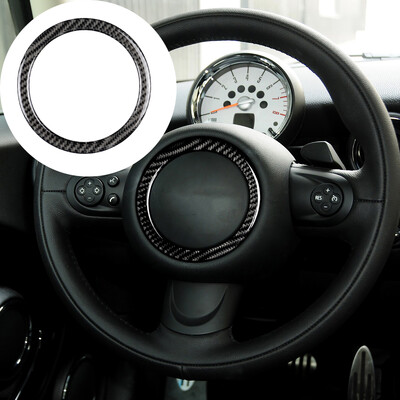 Automobilio vairo skydelio lipduko rėmo apdailos apskritimo dangtelis, skirtas „Mini Cooper R55 R56 R60 R61“ vidaus dekoro juostelei