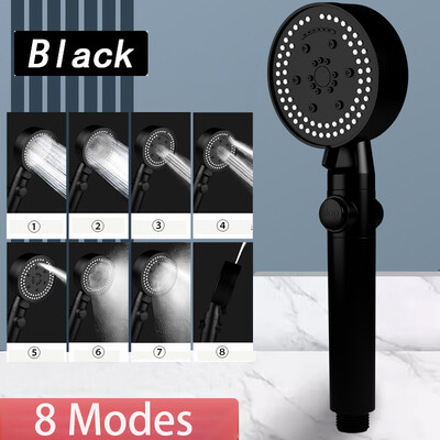 Κεφαλή ντους υψηλής πίεσης Ρυθμιζόμενη 5/8 Λειτουργίες Ενισχυτική κεφαλή ντους Χειροκίνητα Αξεσουάρ ντους μπάνιου με ένα κλειδί
