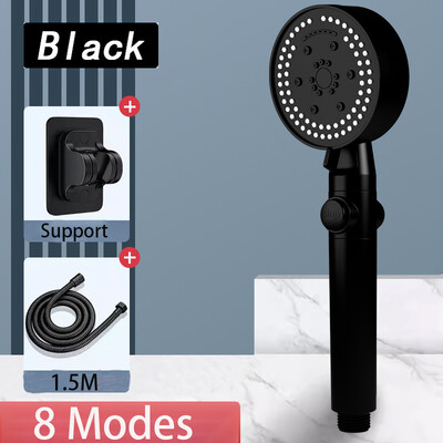 Κεφαλή ντους υψηλής πίεσης Ρυθμιζόμενη 5/8 Λειτουργίες Ενισχυτική κεφαλή ντους Χειροκίνητα Αξεσουάρ ντους μπάνιου με ένα κλειδί