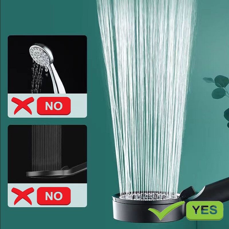 Κεφαλή ντους υψηλής πίεσης Ρυθμιζόμενη 5/8 Λειτουργίες Ενισχυτική κεφαλή ντους Χειροκίνητα Αξεσουάρ ντους μπάνιου με ένα κλειδί