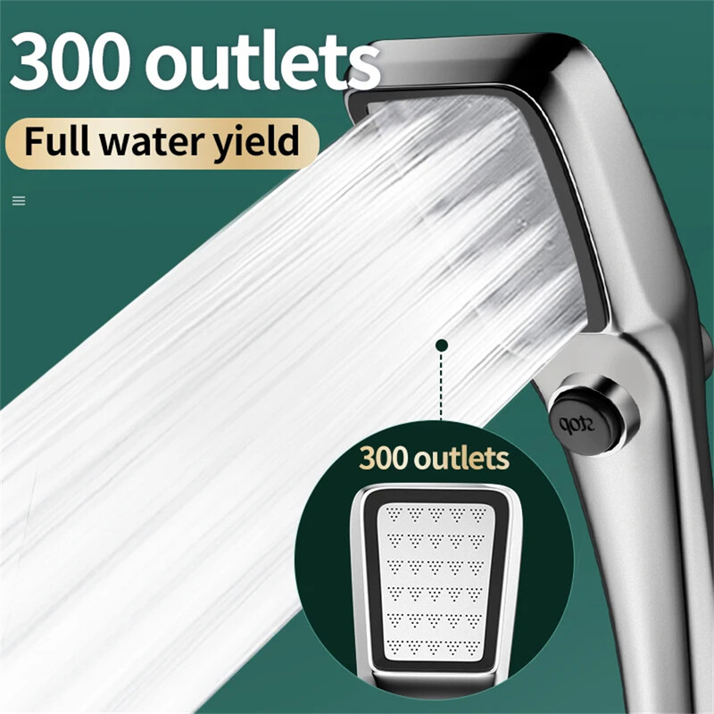 Αξεσουάρ μπάνιου Κεφαλή ντους Υψηλής πίεσης Μεγάλη Έξοδος Νερού Καθολική Προσαρμογή Ακροφύσιο Χεριού Ακροφύσιο Νερού ντους υπό πίεση