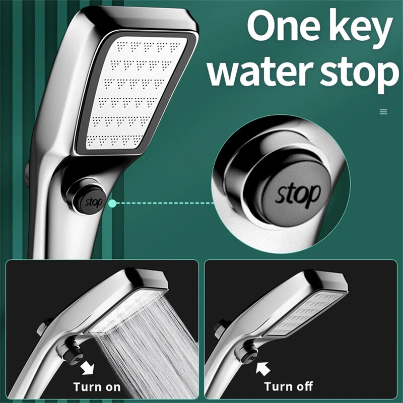 Αξεσουάρ μπάνιου Κεφαλή ντους Υψηλής πίεσης Μεγάλη Έξοδος Νερού Καθολική Προσαρμογή Ακροφύσιο Χεριού Ακροφύσιο Νερού ντους υπό πίεση