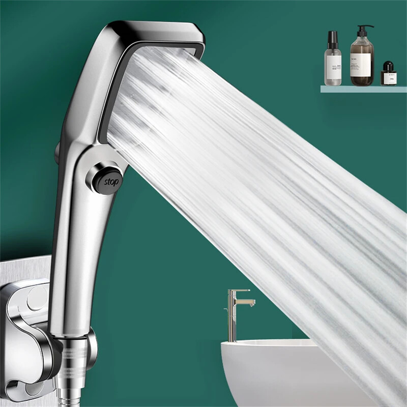 Αξεσουάρ μπάνιου Κεφαλή ντους Υψηλής πίεσης Μεγάλη Έξοδος Νερού Καθολική Προσαρμογή Ακροφύσιο Χεριού Ακροφύσιο Νερού ντους υπό πίεση