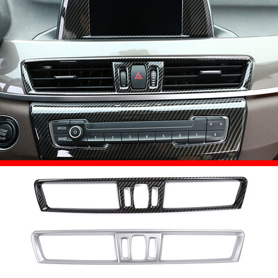 Fibră de carbon ABS/crom pentru BMW X1 F48 X2 F47 2016-2021 Consolă centrală Priză aer pentru cadru Capac ornamental Accesorii interioare auto