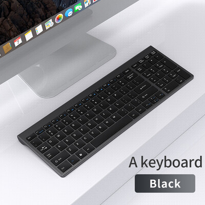 Bluetooth 5.0 un 2.4G bezvadu tastatūra un pele Combo Mini multivides tastatūras peles komplekts klēpjdatoram PC TV iPad Macbook Android