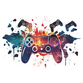 Broken Wall Art Κονσόλα παιχνιδιών Αυτοκόλλητα βινυλίου τοιχογραφίας για e-sport Play Room Home Διακόσμηση παιδικού υπνοδωματίου Ταπετσαρία αφίσας Gamer Zone