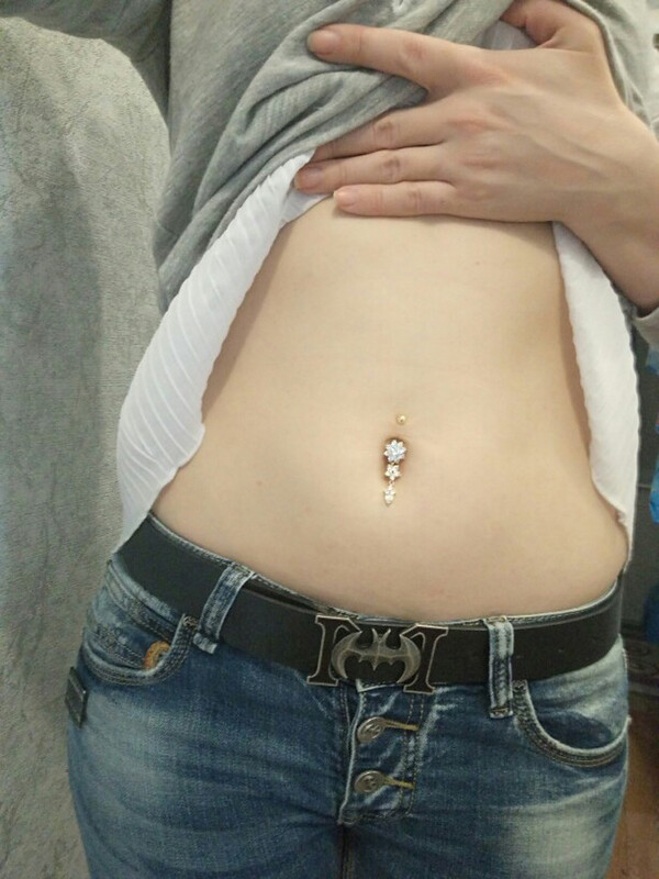 Žavinga gėlė kutais bambos žiedai moterims sidabro aukso spalvos bikini baltas kalnų krištolas pilvo sagos nagų auskarai kūno papuošalai