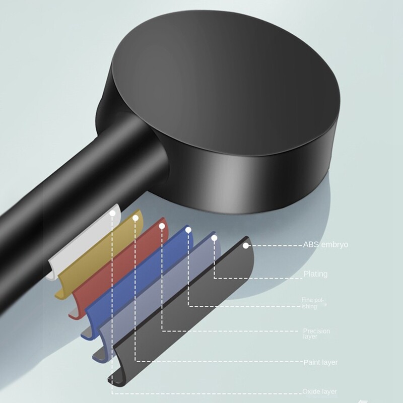 Ρυθμιζόμενη κεφαλή ντους με υψηλή πίεση εξοικονόμησης νερού 5 λειτουργιών Κεφαλή ντους Μασάζ κεφαλής ντους ABS για αξεσουάρ μπάνιου