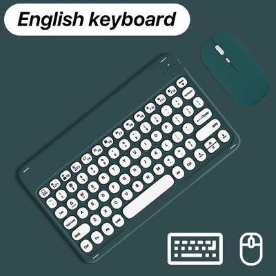 Ασύρματο πληκτρολόγιο για Apple Xiaomi Huawei Samsung Bluetooth ποντίκι για iOS Android Σύστημα Windows Στρογγυλά πλήκτρα Μεγάλη μπαταρία
