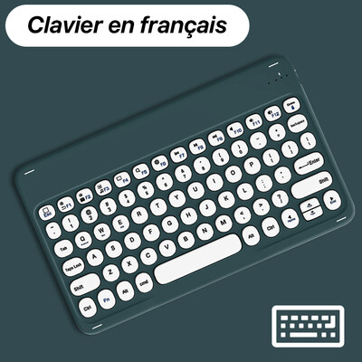 Ασύρματο πληκτρολόγιο για Apple Xiaomi Huawei Samsung Bluetooth ποντίκι για iOS Android Σύστημα Windows Στρογγυλά πλήκτρα Μεγάλη μπαταρία