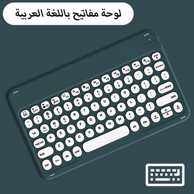 Ασύρματο πληκτρολόγιο για Apple Xiaomi Huawei Samsung Bluetooth ποντίκι για iOS Android Σύστημα Windows Στρογγυλά πλήκτρα Μεγάλη μπαταρία