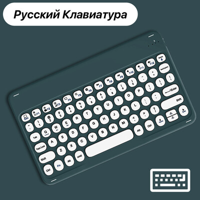 Ασύρματο πληκτρολόγιο για Apple Xiaomi Huawei Samsung Bluetooth ποντίκι για iOS Android Σύστημα Windows Στρογγυλά πλήκτρα Μεγάλη μπαταρία