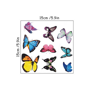 Decoratiuni pentru casa, Autocolante 3D Fluturi, Pe Perete, Frigider, Fluturi Colorati Zborand, Tapet Nunta, pentru Camera, Decalcomanii Art