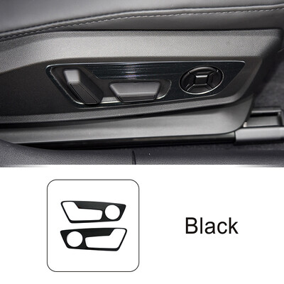 Ρύθμιση καθισμάτων αυτοκινήτου Διακοσμητικά αυτοκόλλητα πάνελ για Audi A6 C8 2019-2022 Ανοξείδωτο Εσωτερικό Αξεσουάρ με μοτίβο άνθρακα Διακοσμητικά