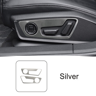 Ρύθμιση καθισμάτων αυτοκινήτου Διακοσμητικά αυτοκόλλητα πάνελ για Audi A6 C8 2019-2022 Ανοξείδωτο Εσωτερικό Αξεσουάρ με μοτίβο άνθρακα Διακοσμητικά