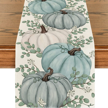 Τραπέζι Goblin Halloween Flag Black Forest Table Runner Ημέρα των Ευχαριστιών Jack-o \'-Lantern Εορταστικά πάρτι κουζίνας