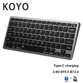 Mini 2.4G juhtmeta klaviatuur ja klaviatuurikomplekt Protable vaiksed hiired Vene Korea Heebrea Hispaania tahvelarvutile iPad PC Android IOS Win