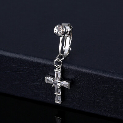 Nokte za pupak bez piercinga za žene Zlatno srebrna boja Bikini bijeli cirkon Mjesec leptir resica pupak nokat nakit za tijelo