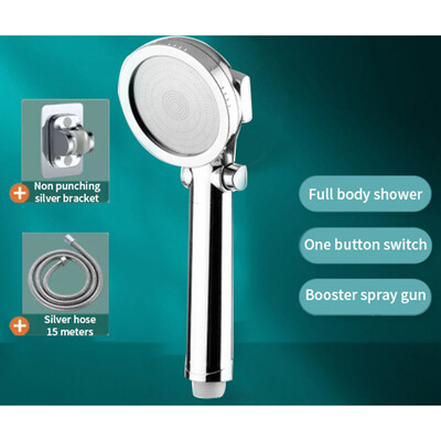 Nova glava tuša s punim punjenjem i filtriranom ručnom mlaznicom za tuširanje s tri brzine Dodatak za tuširanje u kupaonici