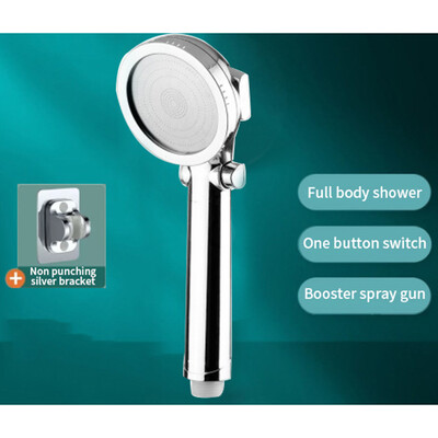 Nova glava tuša s punim punjenjem i filtriranom ručnom mlaznicom za tuširanje s tri brzine Dodatak za tuširanje u kupaonici