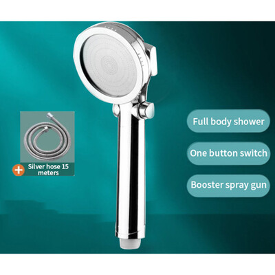 Nova glava tuša s punim punjenjem i filtriranom ručnom mlaznicom za tuširanje s tri brzine Dodatak za tuširanje u kupaonici