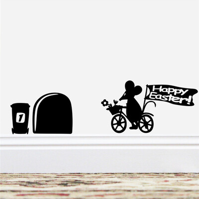 3D pelės skylutės raštas sienų lipdukai virtuvės miegamojo durų sienos kampo grindjuostės apdaila pasidaryk namų lipdukai gyvūnų vinilo freskos menas