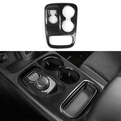 Decorație centrală din fibră de carbon pentru panoul schimbătorului de viteze, potrivite pentru Dodge Durango 2014 2015 2016 2017 2018 2019 2020 Accesorii