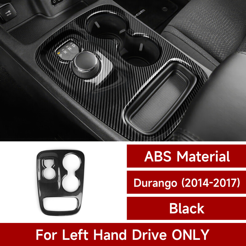 Decorație centrală din fibră de carbon pentru panoul schimbătorului de viteze, potrivite pentru Dodge Durango 2014 2015 2016 2017 2018 2019 2020 Accesorii