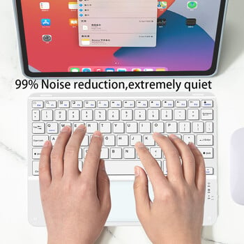 Тъчпад Безжична клавиатура и мишка Bluetooth клавиатура за iOS Android Windows Ултра тънък преносим мини таблет за Ipad телефон