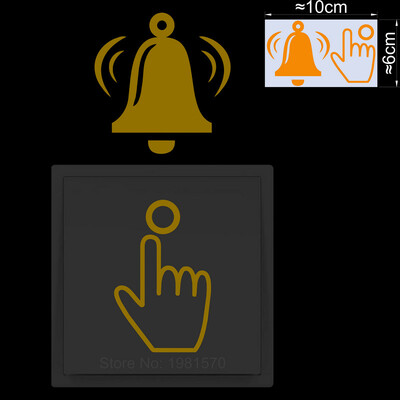 Ring the Bell Vinyl Switch Αυτοκόλλητο Λάμπει στο σκοτάδι Αστεία κινούμενα σχέδια Πινακίδα καμπάνα Αυτοκόλλητο τοίχου μπάνιου υπνοδωματίου πόρτας υπνοδωμάτιο Διακόσμηση σπιτιού