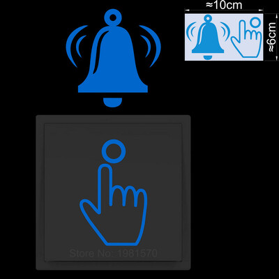 Ring the Bell Vinyl Switch Αυτοκόλλητο Λάμπει στο σκοτάδι Αστεία κινούμενα σχέδια Πινακίδα καμπάνα Αυτοκόλλητο τοίχου μπάνιου υπνοδωματίου πόρτας υπνοδωμάτιο Διακόσμηση σπιτιού