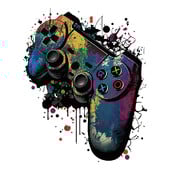 Cool e-sport κονσόλα παιχνιδιών τρισδιάστατα αυτοκόλλητα τοίχου για το σπίτι Παιδικό δωμάτιο υπνοδωμάτιο για Internet cafe Διακόσμηση Boy Gamer Anime Ταπετσαρία αφίσας