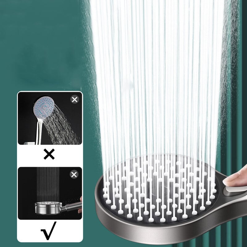 Nová vysokotlaková veľká sprchová hlavica 130 mm, čierna, 3 režimy, úsporná tryska, masážna dažďová sprcha, kúpeľňové doplnky
