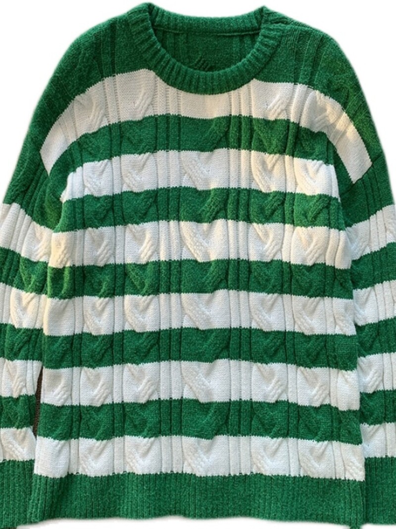 Πλεκτό πουλόβερ ανδρικό πουλόβερ φθινοπώρου χειμερινού αντίθεσης 2023 Μαύρο κόκκινο ριγέ Πουλόβερ Hot Sale Πλεκτά A116