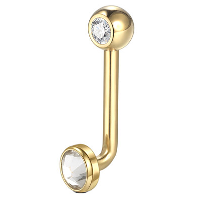 1PC G23 Titanium Christina Vertical Hood Piercings Prsteni za usne CZ Crystal Piercingi za obrve Prstenovi za trbuh Nakit za tijelo 14G