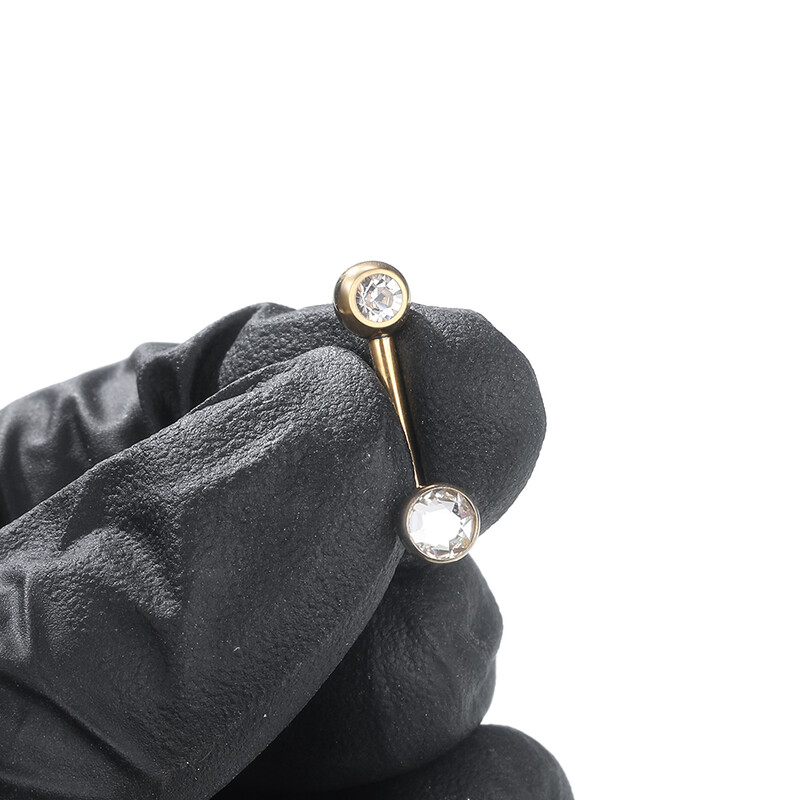 1PC G23 Titanium Christina Vertical Hood Piercings Prsteni za usne CZ Crystal Piercingi za obrve Prstenovi za trbuh Nakit za tijelo 14G