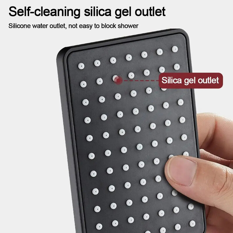 Ακροφύσιο υπό πίεση Κεφαλή ντους μπάνιου Ψεκαστήρας υψηλής πίεσης εξοικονόμησης νερού ABS Αξεσουάρ μπάνιου Κεφαλή ντους βροχής χρωμίου